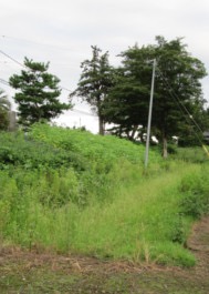 広場側から見た石田堤